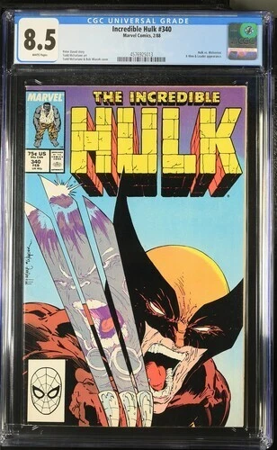 🔑🔥The Incredible Hulk #340 CGC 8.5 (Marvel Comics February 1988) 925013