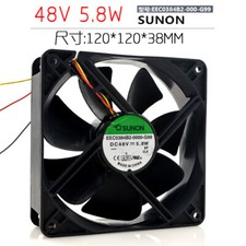SUNON EEC0384B2-0000-G99 12CM 12038 48V 5.8W 3-wire fan