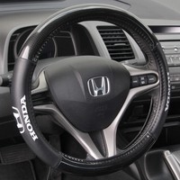 2012-16 Honda Cr-v Carbon Fiber Black Synthetic Leather Steering Wheel Cover on sale 2012-16 Honda Cr-v Carbon Fiber Black Synthetic Leather Steering Wheel Cover on sale