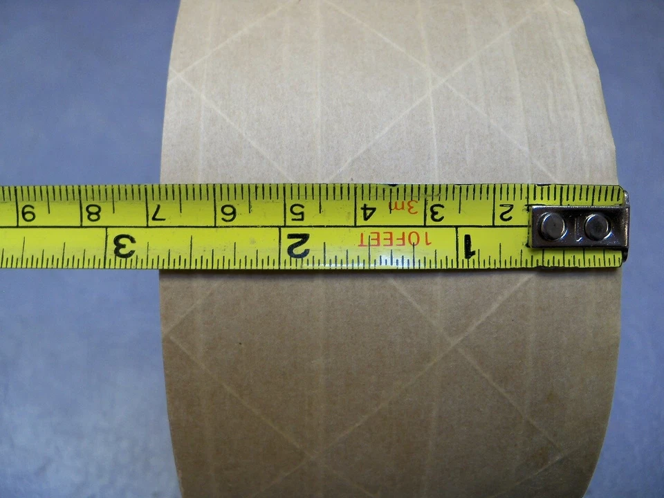 Fita Kraft reforçada ativada por água 2,75" x 375' S-7838 U-line lote de 5 rolos - Imagem 4 de 4