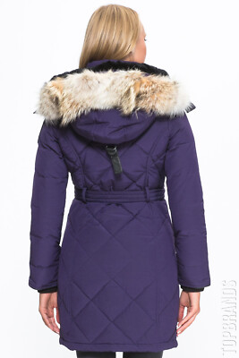 Goose Arctic Bay Kimberly down parka jacket down made Canada purple msrp1445$
