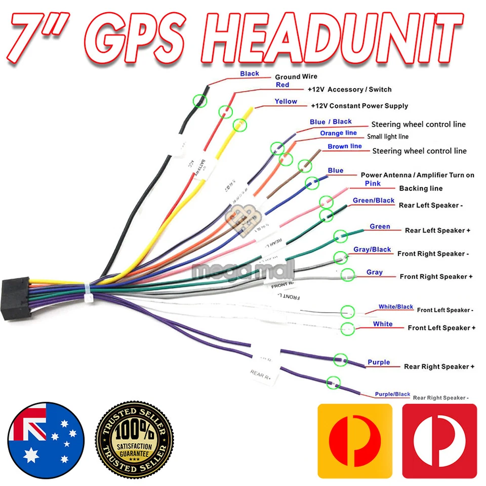 7" Double Din Car Play Car Stereo Radio Android Auto GPS Head Unit FM/AM TouTube - Image 3 of 4