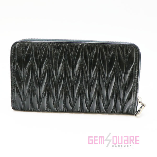 Miu Miu｜HALF-LENGTH WALLETS (5MH021 ADT7 F0002) Black Small Leather Wallet | Miu Miu