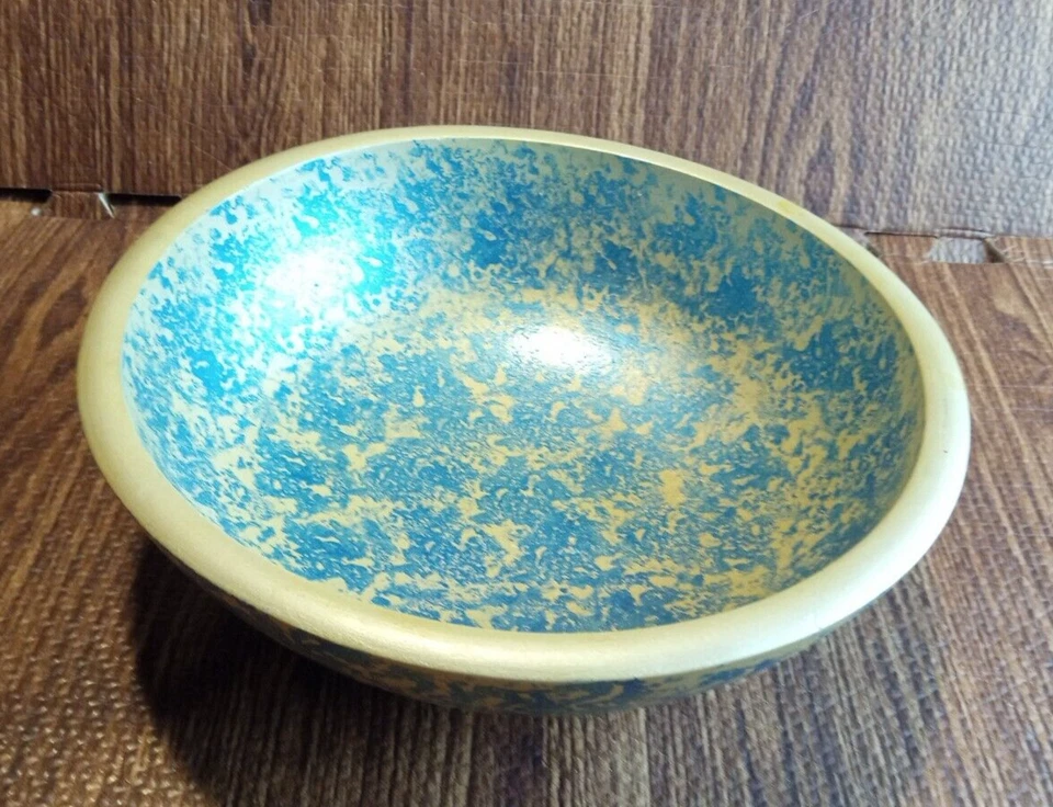 Esponja grande de resina turquesa y beige de 10" de 3,5" de alto Foto 2 de 4