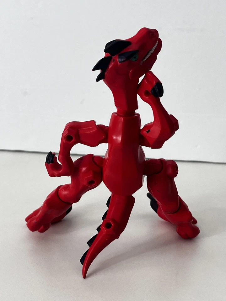 Figura de dinosaurio Hasbro Jurassic Park World Hero Mashers 2015 velociraptor rojo Foto 3 de 4