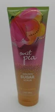 BATH & BODY WORKS Golden Sugar Scrub SWEET PEA 8 oz