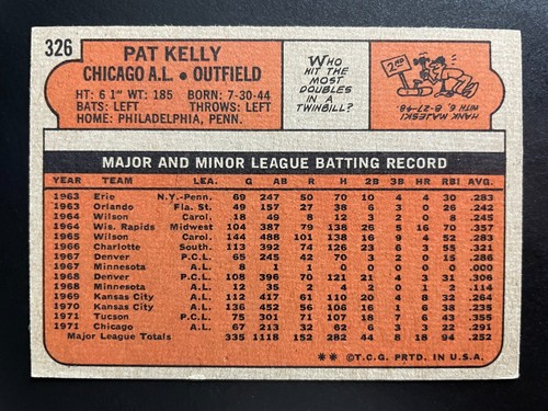 1972 Topps Baseball Cards - Singles - You Pick (Card #s 1-379) - Free Shipping - Picture 407 of 461