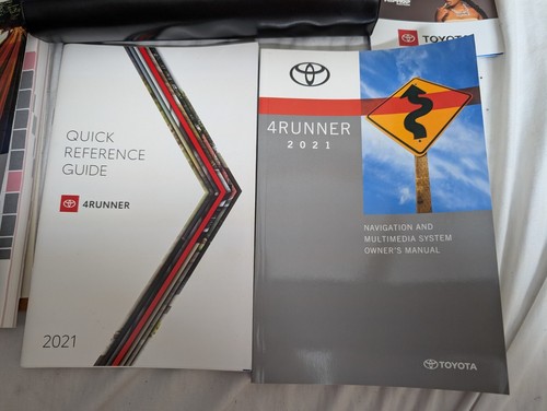 2021 Toyota 4Runner Owner's Manual Complete Set TRD SR5 - Picture 2 of 5
