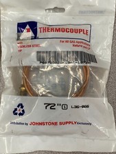 Johnstone Supply L36-066 72 in. Thermocouple Stainless Steel Tip- Natural and LP