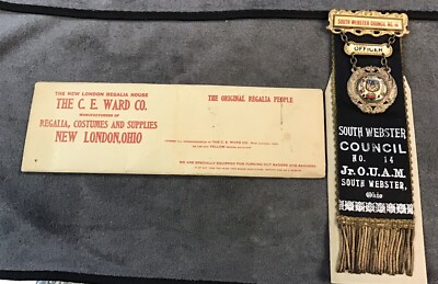 Vintage South Webster Ohio Jr. O. U. A. M. Council No 14