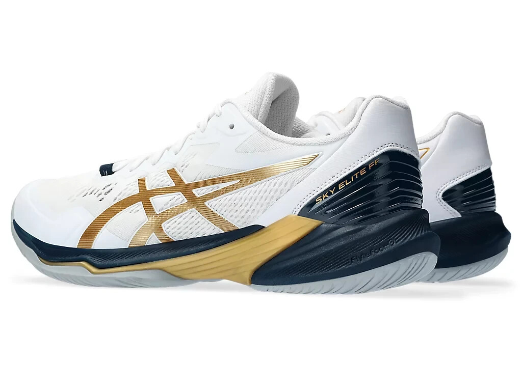 ASICS Volleyball Shoes SKY ELITE FF 2 White Gold 1051A082 US13