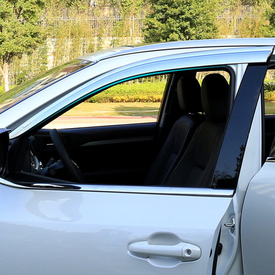 Chrome ABS Door Window Frame Sill Molding Trim For Toyota Highlander 2015-2021 Foto 3 de 4