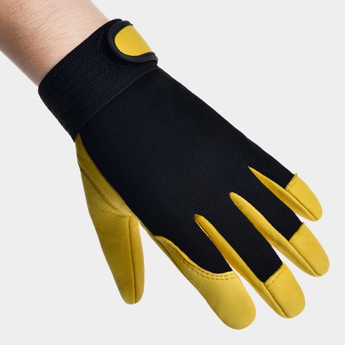 Guanti da Lavoro Giardino Antispina Flessibili Resistenti Pelle - Foto 18 di 22