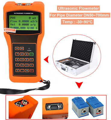 Digital Ultrasonic Flow Meter Flowmeter with TM-1 Transducer Range DN50-700mm