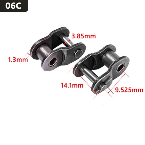 Zähne 10 - 50 Kettenrad Kettenräder Ritzel 06B 06C 3/8" Kettenschloss 45# Stahl - Bild 18 von 18