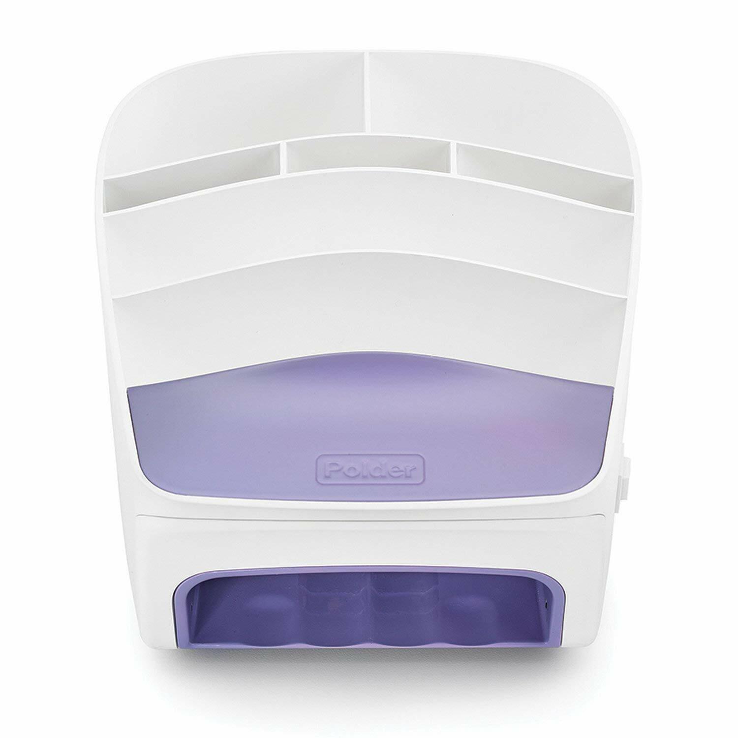 Polder Nail Station Holder 3 in 1 Dryer & Storage UV Lamp Manicure