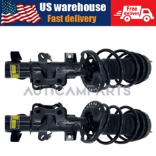 Pair Front Shock Strut Assys L+R For Cadillac ATS RWD 2.0 3.6L Electric 2013-19