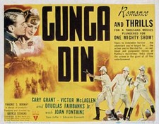 Gunga Din poster Douglas Fairbanks Jr Joan Fontaine Cary Grant 1939 OLD PHOTO
