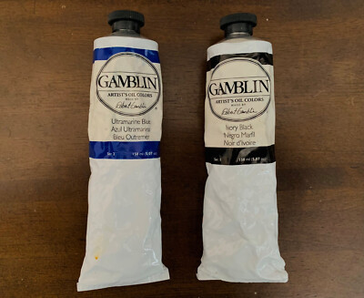 Gamblin Artist s Oil Colors 150 ml Black, Blue
