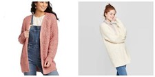 Women's Ribbed Cuff Open Cardigan - Universal Thread - Various Selections - C579