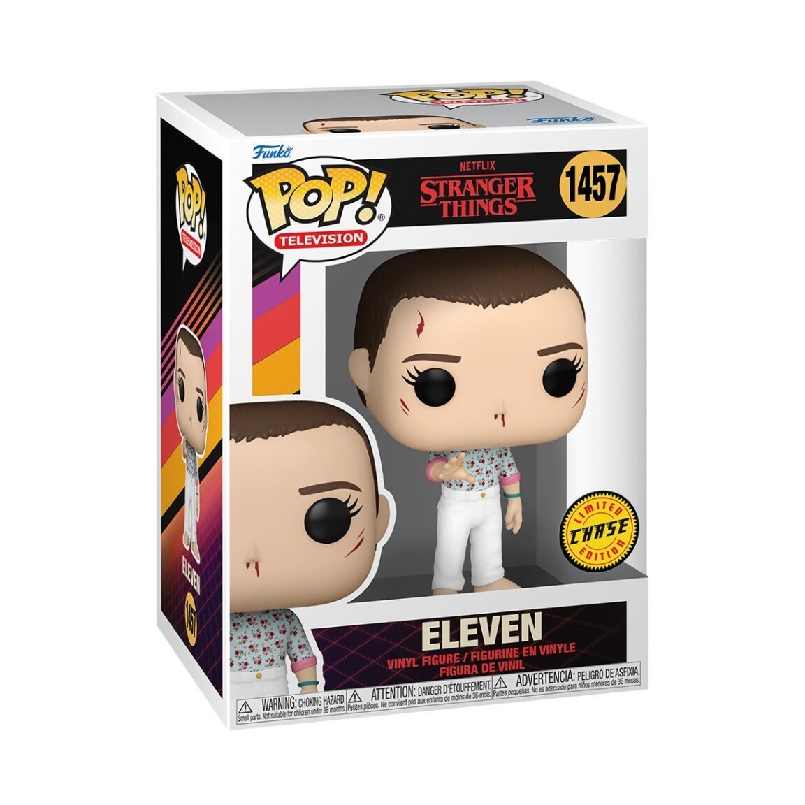 Funko POP TELEVISION STRANGER THINGS - ELEVEN (CHASE LE) #1457 NEW