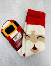 Wondershop Men's Super Soft Crew Santa Christmas Socks Fits Sizes 6-12