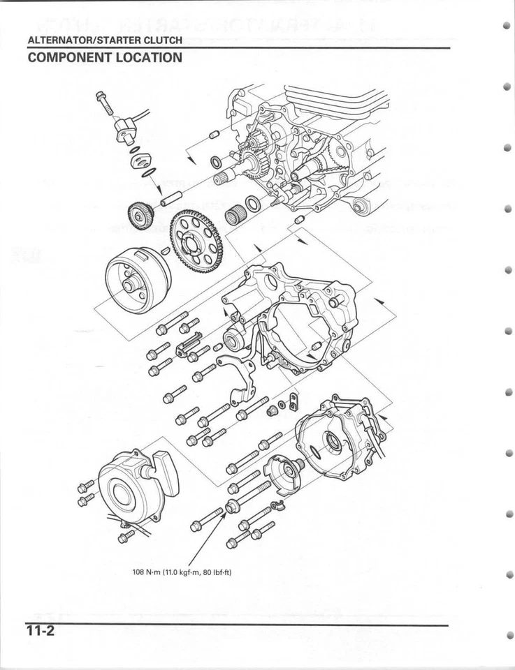 3hole Service Shop Manual Repair 2004-2006 Honda Rancher 350 TRX350 Fourtrax Foto 4 de 4