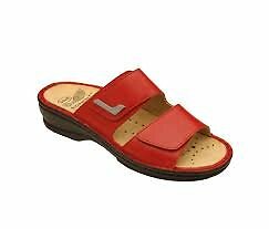 SCHOLL ciabatte 2 fasce strappo MIETTA ROSSO pelle plantare estraibile  BioPrint | eBay