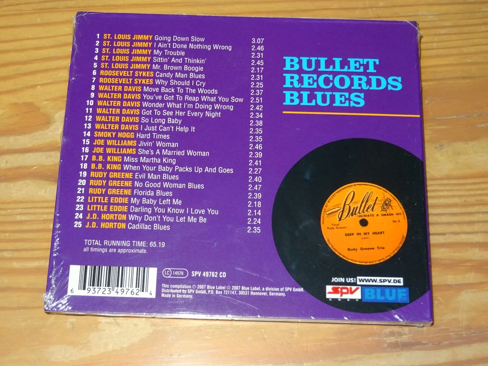BULLET RECORDS BLUES - V.A. (ST LOUIS JIMMY) / DIGIPACK-CD 2007 OVP! SEALED! - Bild 2 von 2