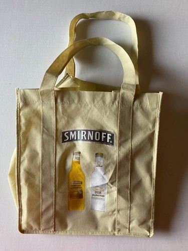 Smirnoff Tragetasche beige Canvas Signature Schraubendreher Eis tropische Früchte - Bild 3 von 8