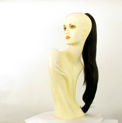 Extension Cheveux Synthétique Queue De Cheval Bouclée 65 Cm Brun Foncé - Neuve