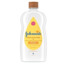 Johnson's Baby Oil 20oz   Shea  Cocoa Butter, Hypoallergenic, Locks Moisture