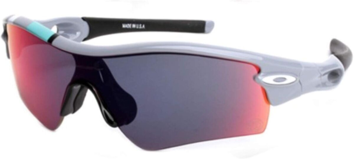 Oakley Sunglass Sold Out 30 Years Sport Radar Path Fog +Red Oakley Sunglass Sold Out 30 Years Sport Radar Path Fog +Red