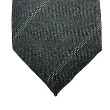 Alfani Mens Louise Stripe Slim Neck Tie Charcoal Gray 2.75"