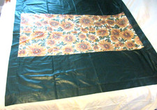 VINTAGE SUNFLOWER TABLECLOTH 53" BY 53" SQUARE
