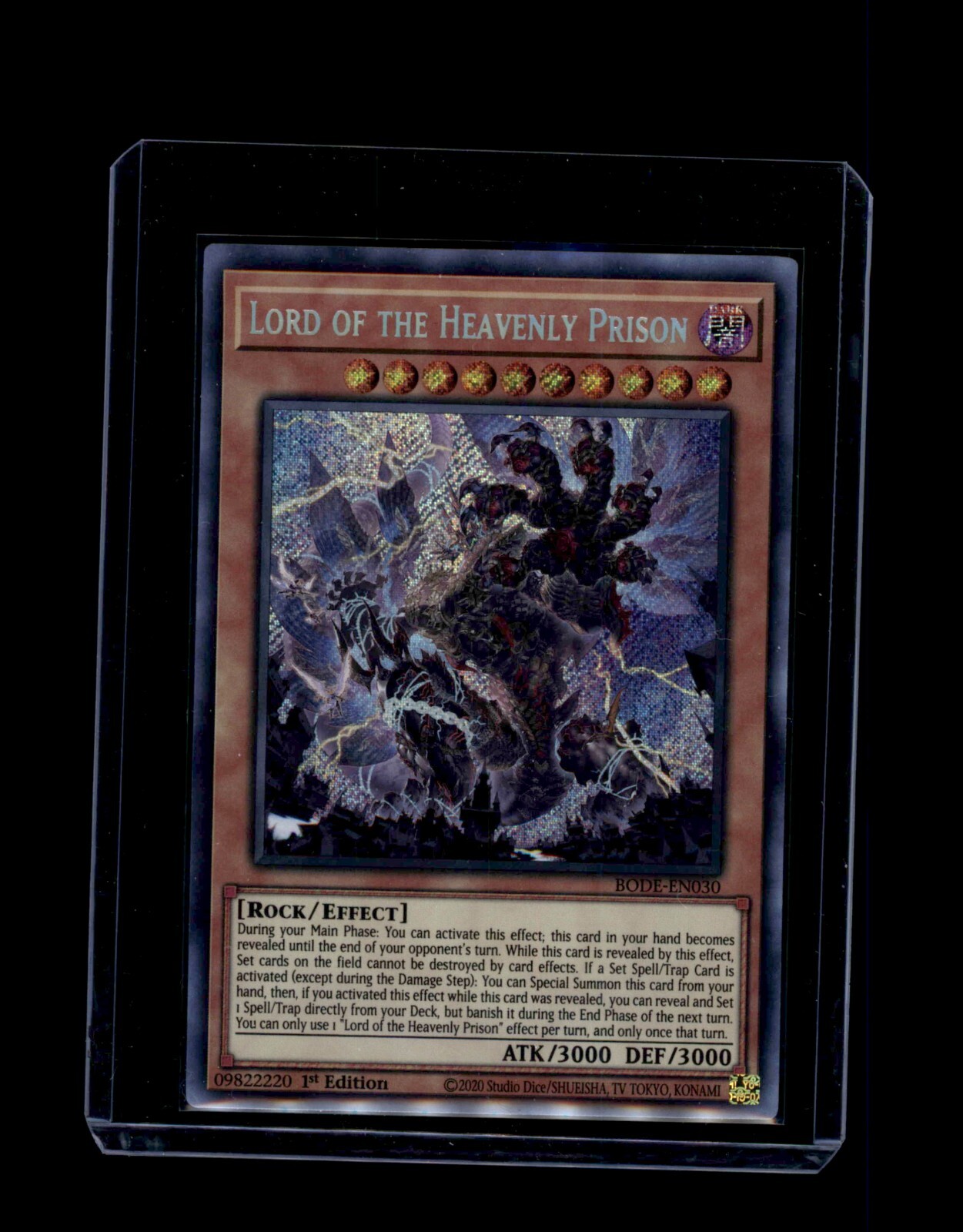 Yu-Gi-Oh Lord of the Heavenly Prison BODE-EN030 Secret Rare 1st Edition ScR