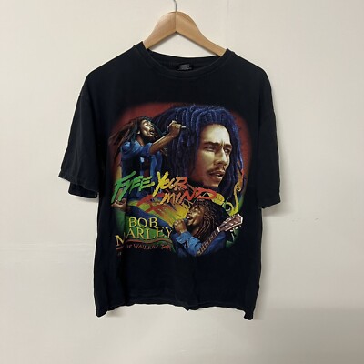 Bob Marley Vintage large T-shirt Single Stitch L | eBay Bob Marley Vintage large T-shirt Single Stitch L | eBay