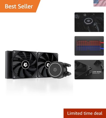 240mm Liquid Cooler FROSTFLOW X with Dual PWM Fans & Stunning White LED