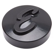 Edelbrock 4270 Anodized Aluminum Air Cleaner Nut "E" Script Logo 2-1/8" Black