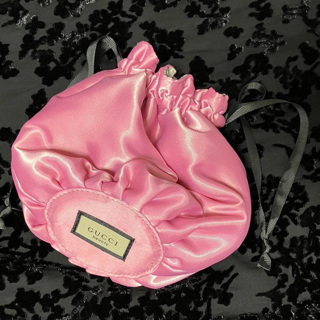 Gucci pink drawstring bag clearance