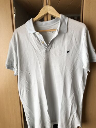 American Eagle, Herren Poloshirt Gr. S, eher Gr. L, hell blau, gebraucht