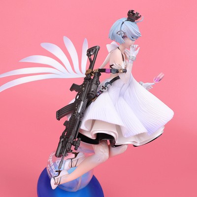 Anime GIRLS FRONTLINE Zas M21 White Chess Queen sandglass Figure Statue Toy Gift
