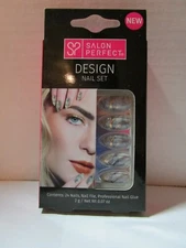 Salon Perfect Design Nail Set - Marble & Gold - New in Box 