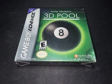 Archer Maclean's 3D Pool Ignition Nintendo Game Boy Advance BRAND NEW Sealed!