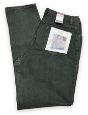 Vtg New Wrangler Womens Mom Jeans High Rise Relaxed Fit Ivy Green Denim 16x32
