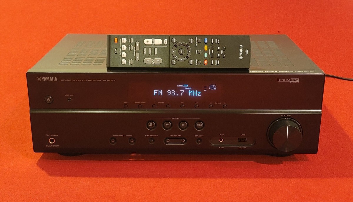 Yamaha RX-V383 5.1-CHANNEL 4K ULTRA HD AV BLUETOOTH RECEIVER