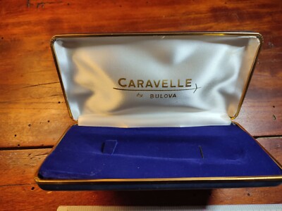 CARAVELLE By BULOVA Box Box Uhrenbox Garantie Vintage Watch Rare 80 s