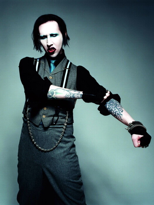 V2043 Marilyn Manson Tattoo Heavy Metal Shock Rock 2014 Decor WALL