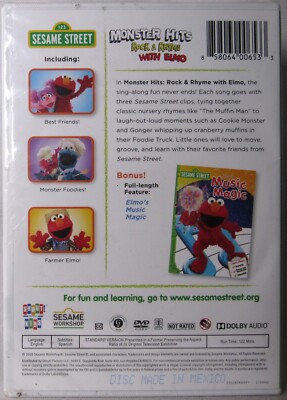 SESAME STREET: Monster Hits - Rock & Rhyme with Elmo DVD