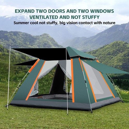 Auto Instant Pop Up Tent Camping 5 Person Shelter Hiking Fishing Shade Outdoor - Picture 5 of 12